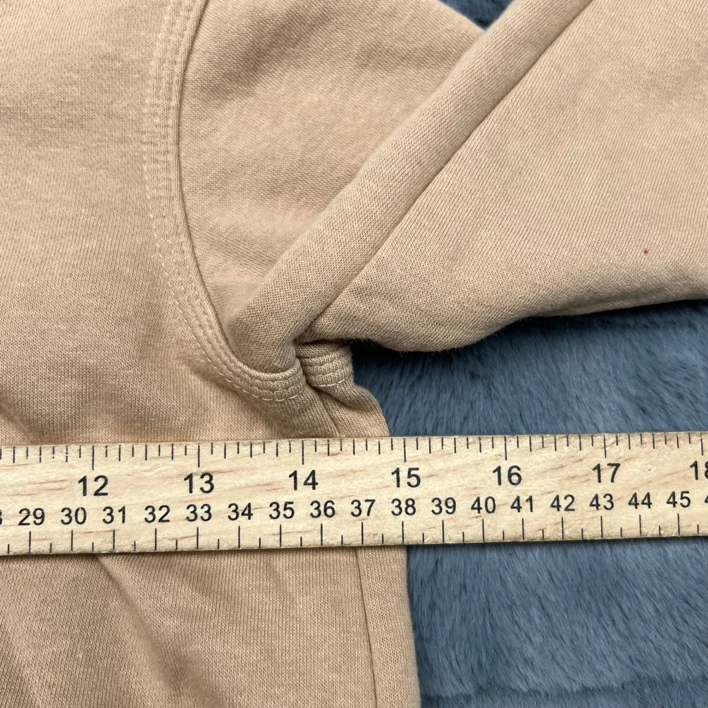 Nike 3 Brand Kids Tan Pullover Hoodie Graphic Sweatshirt Size 7 6-7 Yrs 0854-X0L